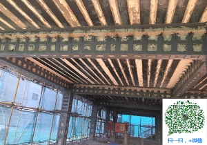 十月田镇梁柱包钢加固